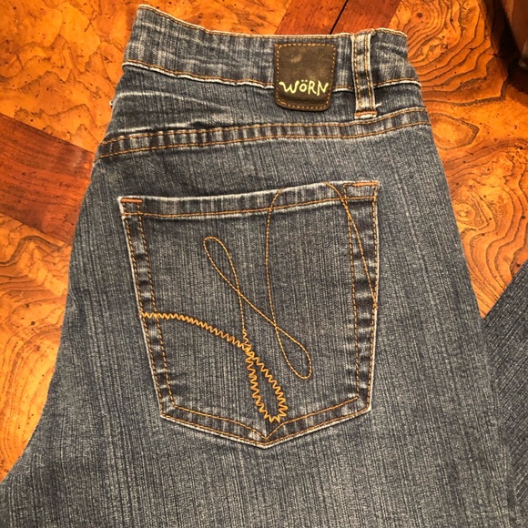 ⭐️⭐️⭐️Worn Jeans⭐️⭐️⭐️Flare Jeans Size 12⭐️⭐️⭐️ - Picture 4 of 8